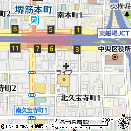 プレミスト堺筋本町ラディーナ周辺の地図