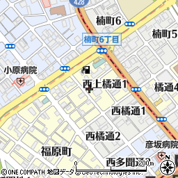 兵庫県神戸市兵庫区西上橘通周辺の地図