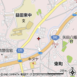 島根県益田市東町14-26周辺の地図