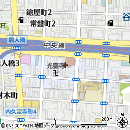 大阪府大阪市中央区農人橋周辺の地図