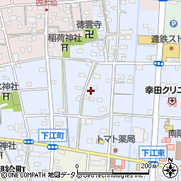 静岡県浜松市中央区下江町271周辺の地図