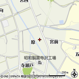 愛知県豊橋市寺沢町原周辺の地図