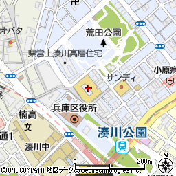 ブランドリッツ　湊川店周辺の地図