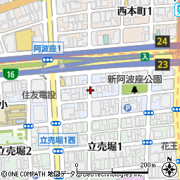 大阪府大阪市西区阿波座周辺の地図