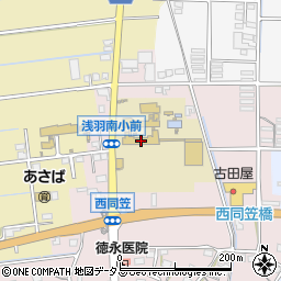 袋井市立浅羽南小学校周辺の地図