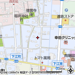 静岡県浜松市中央区下江町周辺の地図