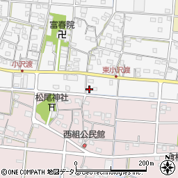 静岡県浜松市中央区小沢渡町745周辺の地図