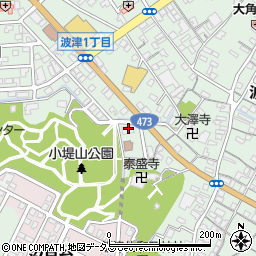 静岡県牧之原市波津635-1周辺の地図