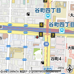 京都銀ゆば 大阪谷町店周辺の地図