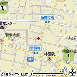 静岡県浜松市中央区新橋町1092周辺の地図