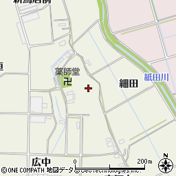愛知県豊橋市杉山町中河内周辺の地図