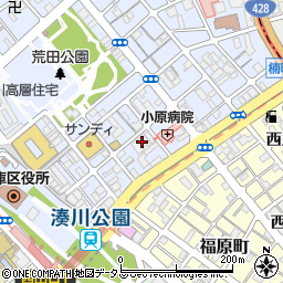 知山寮新館周辺の地図