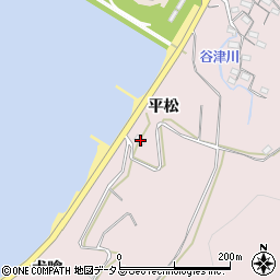 愛知県田原市白谷町平松135周辺の地図
