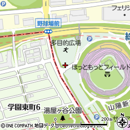神戸総合運動公園トイレ１周辺の地図