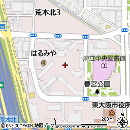 大阪府東大阪市荒本北周辺の地図