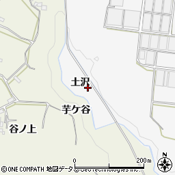 愛知県豊橋市細谷町（土沢）周辺の地図
