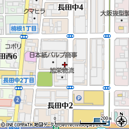 大阪府東大阪市長田中周辺の地図