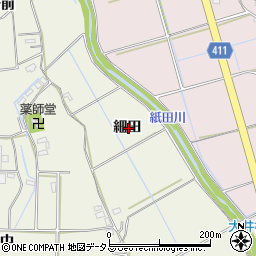 愛知県豊橋市杉山町細田周辺の地図