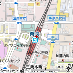 セブンイレブンハートインＪＲ奈良駅改札口店周辺の地図