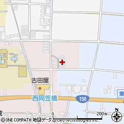 静岡県袋井市西同笠37周辺の地図