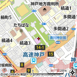タイムズ神戸駅北駐車場周辺の地図