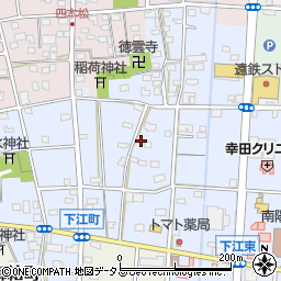 静岡県浜松市中央区下江町275周辺の地図