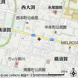 小嶋薬局　大須賀店周辺の地図