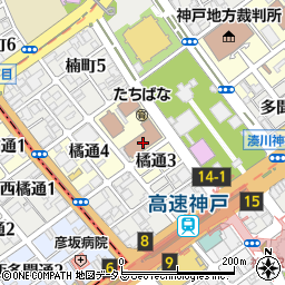 神戸市立総合福祉センター周辺の地図