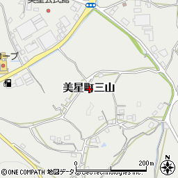 岡山県井原市美星町三山周辺の地図