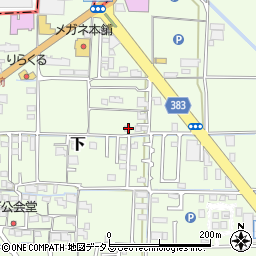 岡山県岡山市中区下385周辺の地図