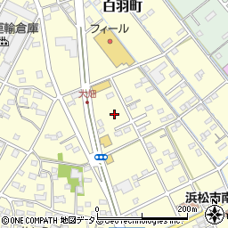 静岡県浜松市中央区白羽町651周辺の地図