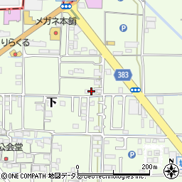 岡山県岡山市中区下385-8周辺の地図