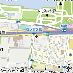 ファミリーマート森ノ宮中央店周辺の地図
