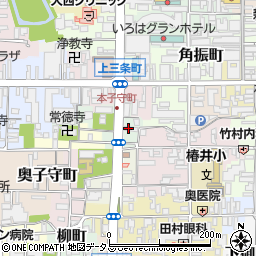 奈良県奈良市本子守町周辺の地図
