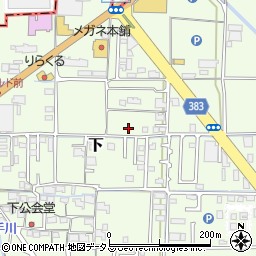 岡山県岡山市中区下384周辺の地図