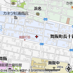 静岡県浜松市中央区舞阪町長十新田194周辺の地図