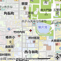 奈良県奈良市元林院町周辺の地図