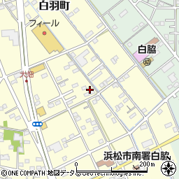 静岡県浜松市中央区白羽町485周辺の地図