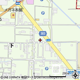 岡山県岡山市中区下382周辺の地図