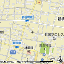 静岡県浜松市中央区新橋町1107周辺の地図