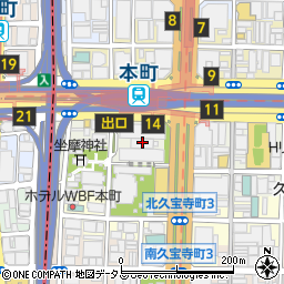 ファミリーマート大阪センタービル店周辺の地図