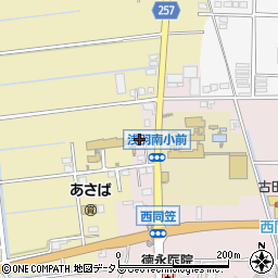 静岡県袋井市西同笠104周辺の地図