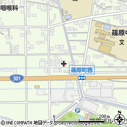 静岡県浜松市中央区篠原町20138周辺の地図