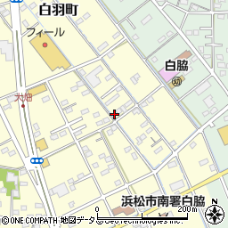 静岡県浜松市中央区白羽町532周辺の地図