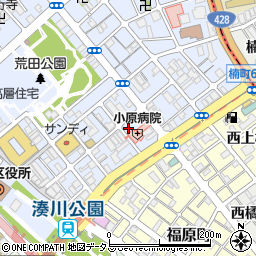 兵庫県神戸市兵庫区荒田町1丁目9-11周辺の地図