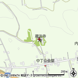 蔵法寺周辺の地図