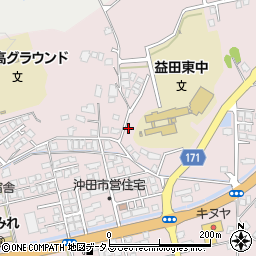 島根県益田市東町14-62周辺の地図