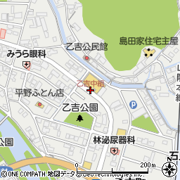 乙吉中組周辺の地図