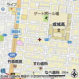アップルプラス薬局深江橋店周辺の地図