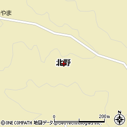 奈良県山辺郡山添村北野周辺の地図